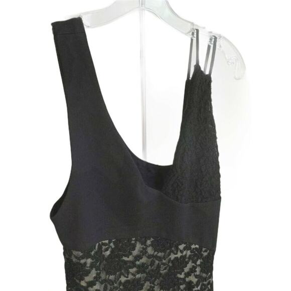 Free People Women's Mini Dress XS Bodycon Lower East Side Floral Lace Sleeveless - Picture 3 of 7